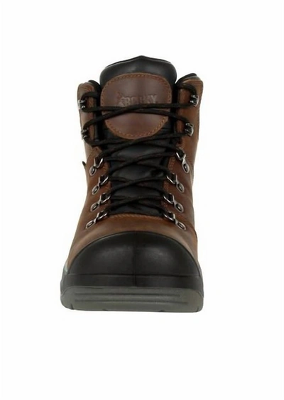 Rocky Worksmart Women's Composite Toe Waterproof Work Boot - Medium Width In Brown In Brown