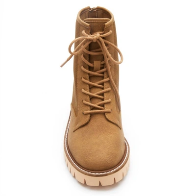 Matisse Coconuts Miss Me Combat Boots In Tan In Multi
