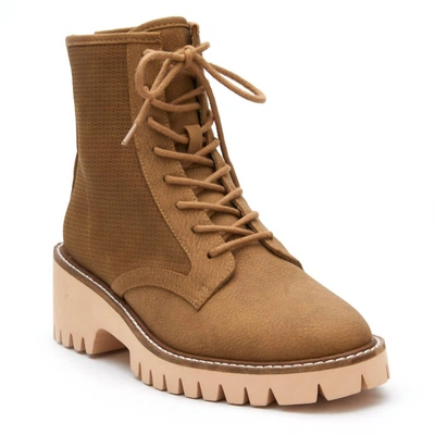Matisse Coconuts Miss Me Combat Boots In Tan In Multi