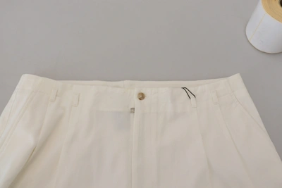 Shop Dolce & Gabbana White Cotton Bermuda Casual Men's Shorts