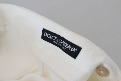 Shop Dolce & Gabbana White Cotton Bermuda Casual Men's Shorts