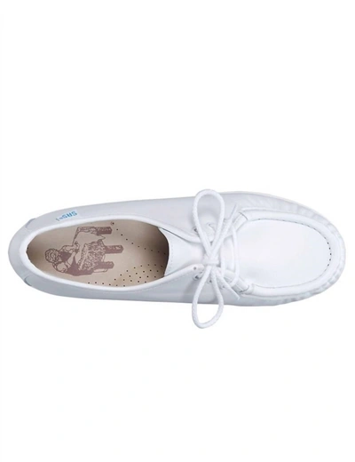 Sas Women's Siesta Lace Up Loafer - Medium In White