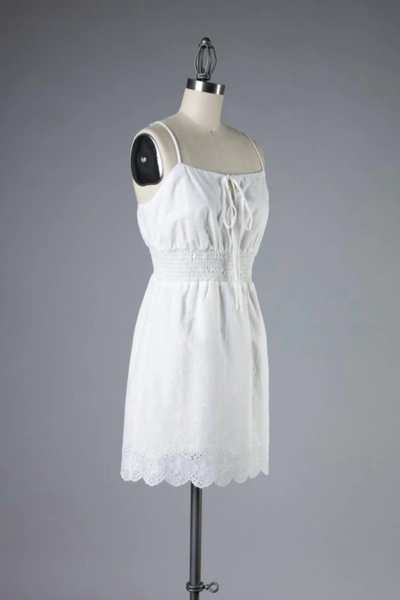 Shop Emory Park Eyelet Mini Dress In White