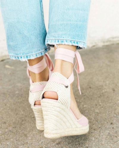 Shop Soludos Classic Tall Wedge In Soft Pink