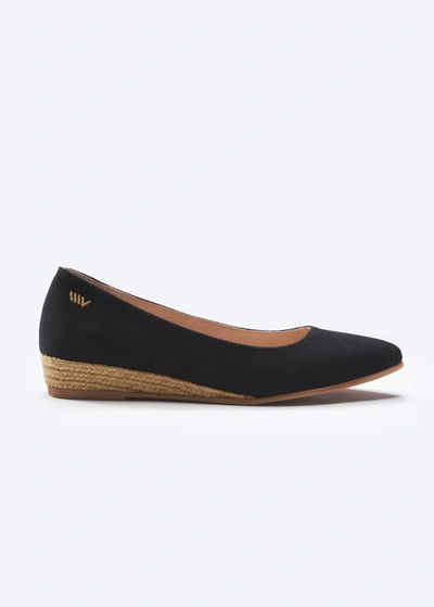 Viscata Rubina Canvas Flat In Black