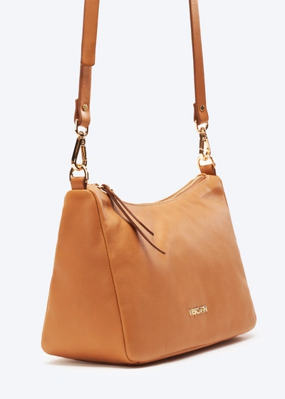 Viscata Nice Leather Handbag In Brown