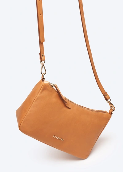 Viscata Nice Leather Handbag In Brown