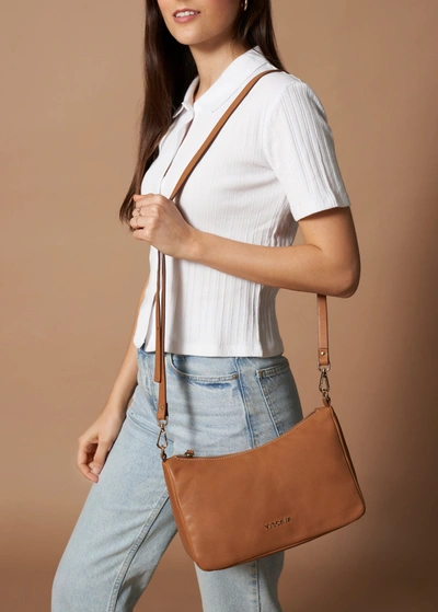 Viscata Nice Leather Handbag In Brown