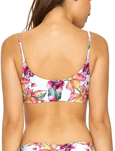 Pq Swim Andrea Hater Strap Adjustable Tie Reversible Bikini Top In Wild Orchid In Pink