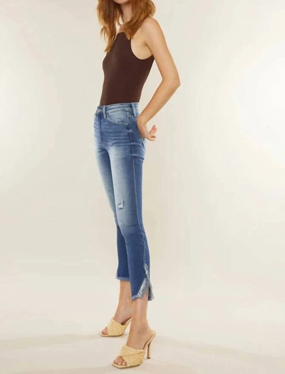 Shop Kancan Geneva High Rise Ankle Skinny Jeans In Medium Blue
