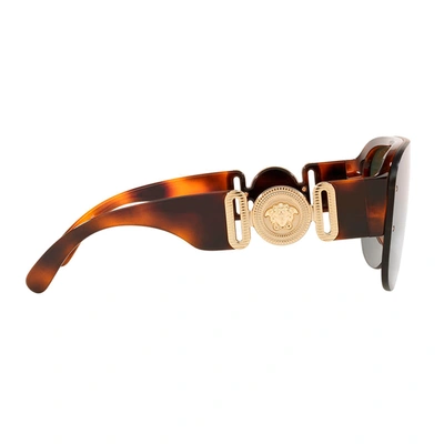 Shop Versace Ve 4391 531771 48mm Mens Square Sunglasses In Brown