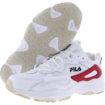 Shop Fila Ray Tracer Mens Leather Lace Up Casual And Fashion Sneakers In Multi