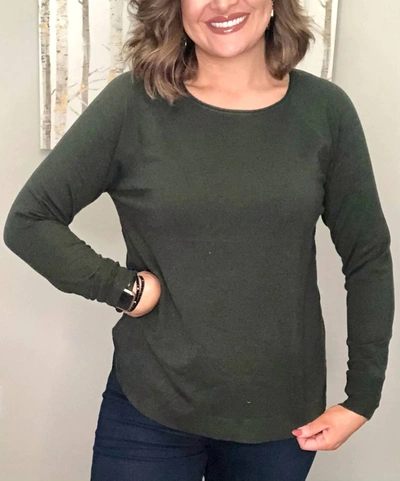Staccato Ollie Sweater In Hunter Green