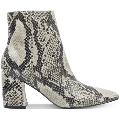 Marc Fisher Mf Retire 2 Womens Leather Snake Print Ankle Boots In Multi