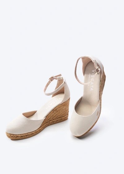 Viscata Estartit Canvas Espadrille Wedges In Beige