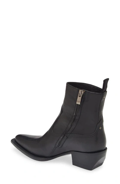 Golden Goose Debbie Pointed Toe Ankle Boot In Black