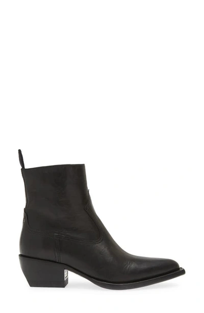 Shop Golden Goose Debbie Pointed Toe Ankle Boot In Black