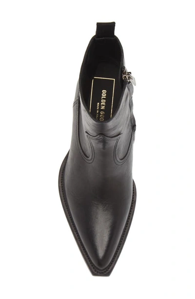 Golden Goose Debbie Pointed Toe Ankle Boot In Black