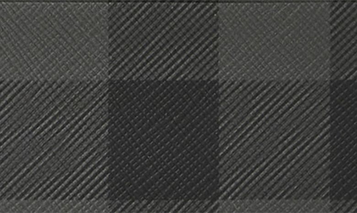 Burberry Charcoal Check And Leather Card Case In Charcoal