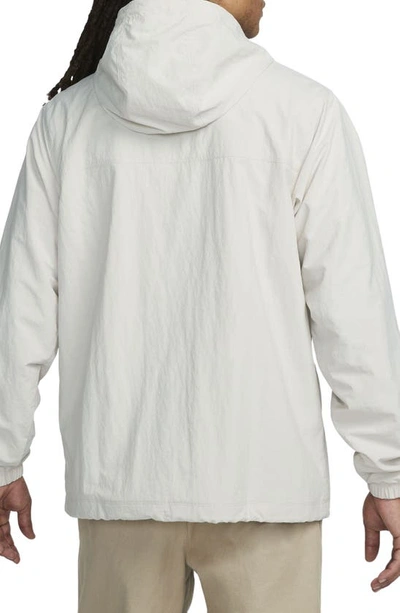 Shop Nike Club Woven Jacket In Light Bone/ White