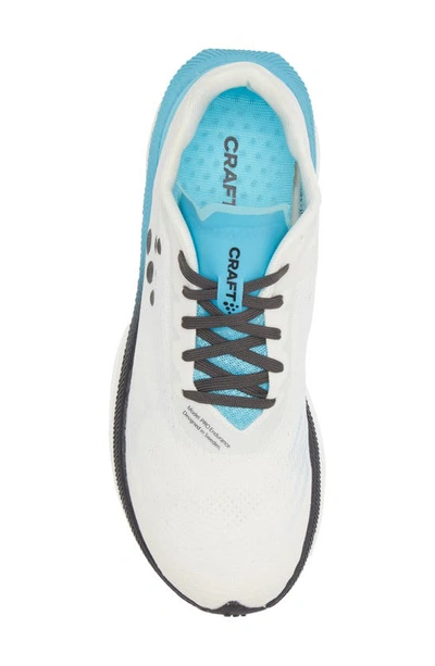 Shop Craft Pro Endur Distance Running Shoe In White-aquamarine