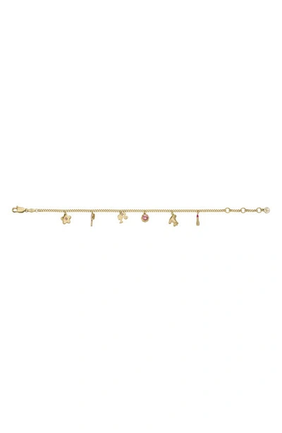 Fossil X Barbie® Charm Bracelet In Gold