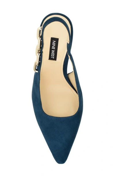 Nine West Veroni Slingback Pointed Toe Pump In Dbl01