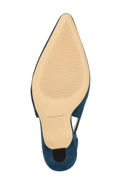 Nine West Veroni Slingback Pointed Toe Pump In Dbl01