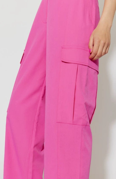 Shop Something New Jane Utility Cargo Pants In Shocking Pink