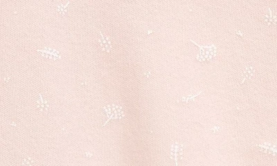 Shop Nordstrom Print Cotton Footie In Pink Lotus Dotted Ditsy