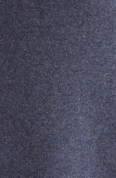Shop Michael Kors Short Sleeve Stretch Cashmere Sweater Dress In Indigo Melange