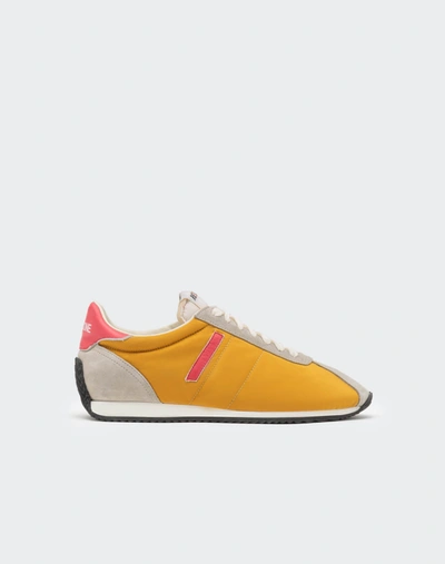 Shop Re/done 70s Runner Shoe In Yellow And Red