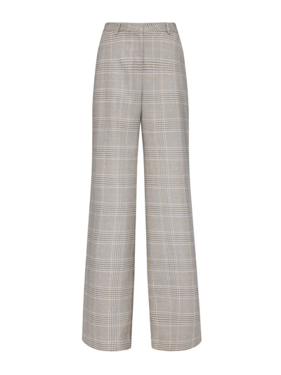 Shop L Agence Pilar Pant In Ivory/neutral Multi