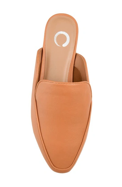 Shop Journee Collection Akza Loafer Mule In Cognac