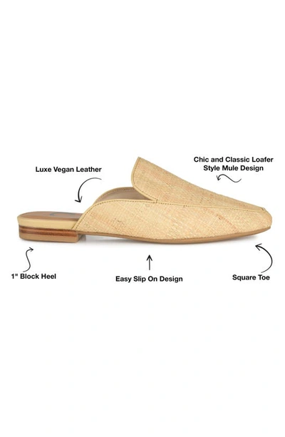 Journee Collection Collection Women's Wide Width Akza Mule In Beige