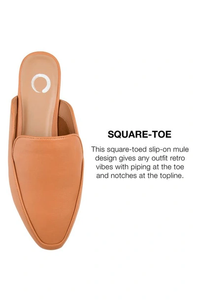 Shop Journee Collection Akza Loafer Mule In Cognac