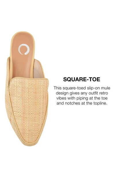 Journee Collection Collection Women's Wide Width Akza Mule In Beige