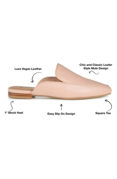 Shop Journee Collection Akza Loafer Mule In Blush