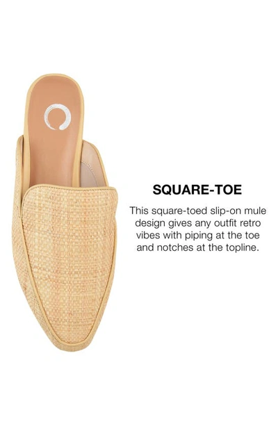 Journee Collection Collection Women's Wide Width Akza Mule In Beige