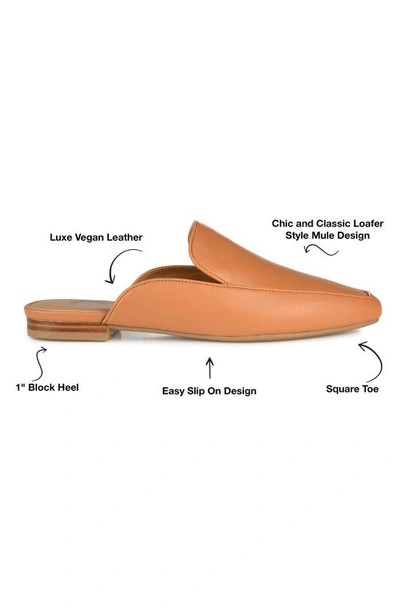 Shop Journee Collection Akza Loafer Mule In Cognac