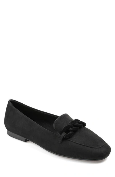 Shop Journee Collection Cordell Rolo Link Loafer In Black