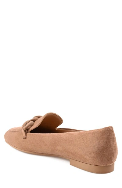 Shop Journee Collection Cordell Rolo Link Loafer In Taupe