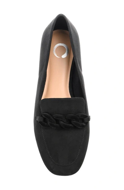 Journee Collection Cordell Rolo Link Loafer In Black