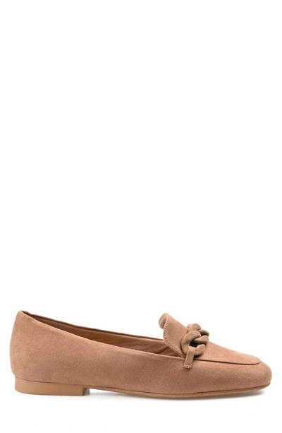 Shop Journee Collection Cordell Rolo Link Loafer In Taupe