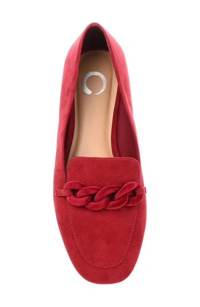 Shop Journee Collection Cordell Rolo Link Loafer In Red