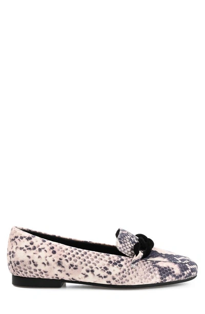 Journee Collection Cordell Rolo Link Loafer In Snake