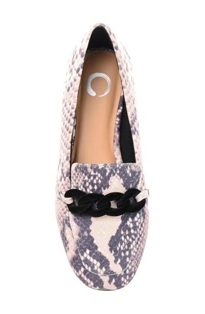 Journee Collection Cordell Rolo Link Loafer In Snake