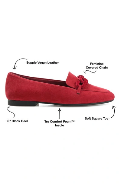 Shop Journee Collection Cordell Rolo Link Loafer In Red