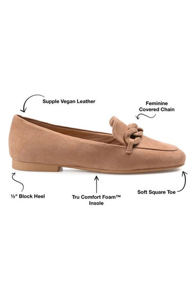 Shop Journee Collection Cordell Rolo Link Loafer In Taupe