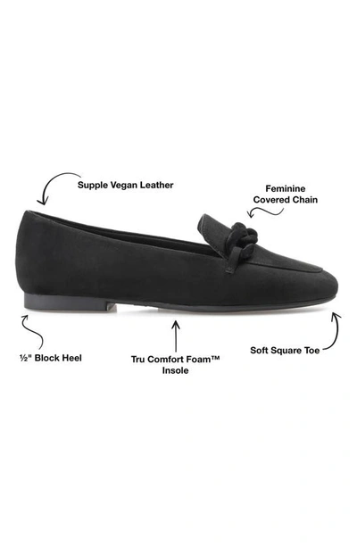 Journee Collection Cordell Rolo Link Loafer In Black